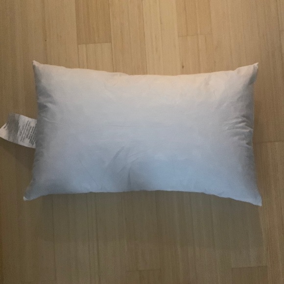 Brand New Down Pillow Insert - 12 x 21 Lumbar Pillow - Picture 1 of 2